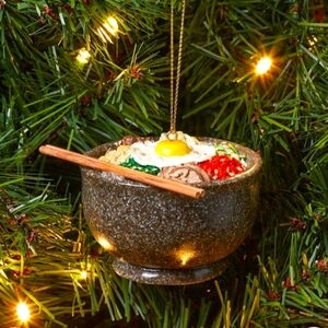 Target Wondershop Christmas Bibimbap Food Ornament Korean Rice Bowl J